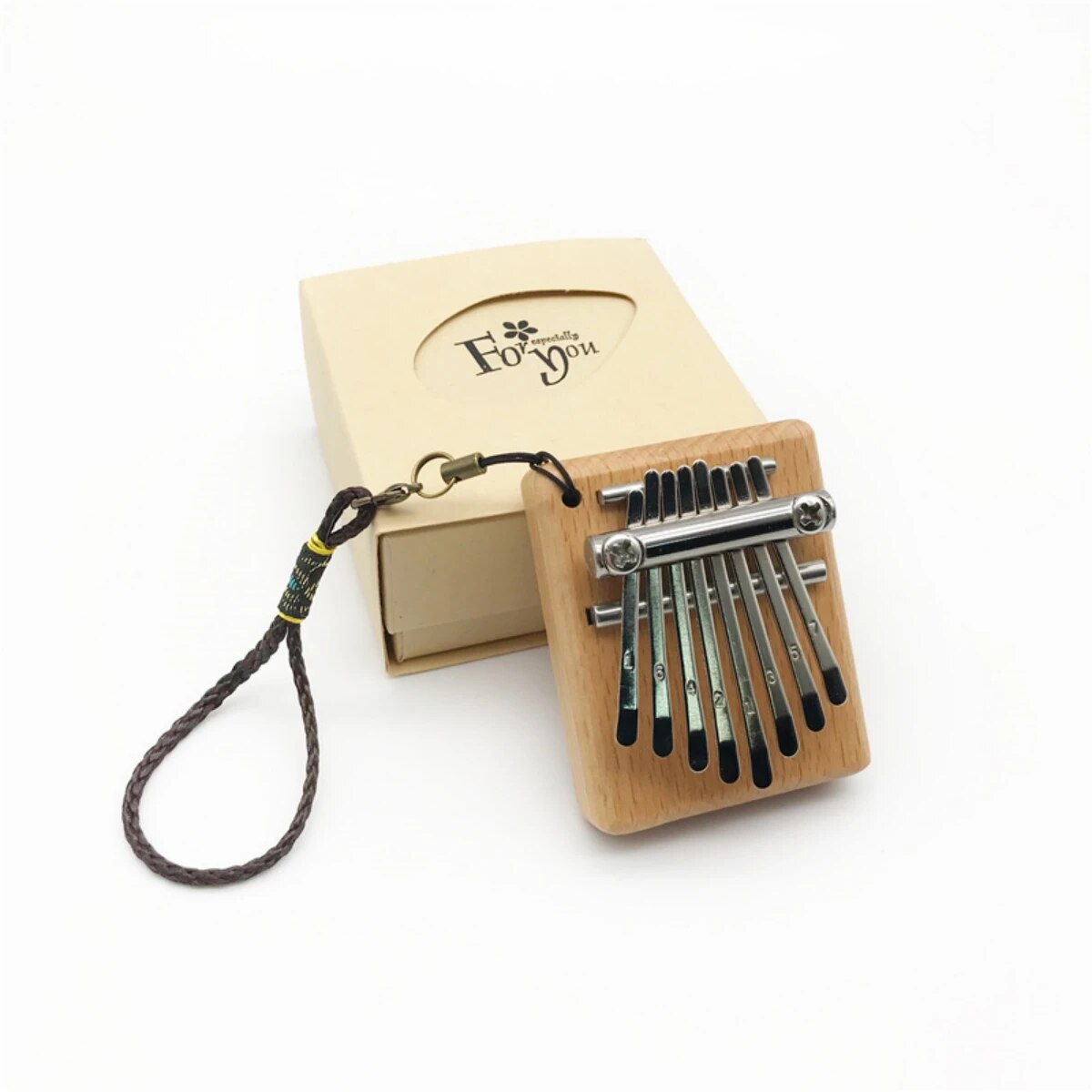 Musical Instrument African - ATA WAYER-Mini Kalimba à 8 touches,