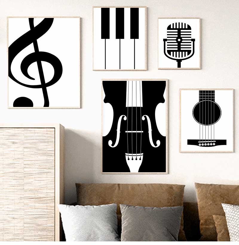 Picture Of Musical Instrument - Affiches et impressions minimalistes pour passionnés