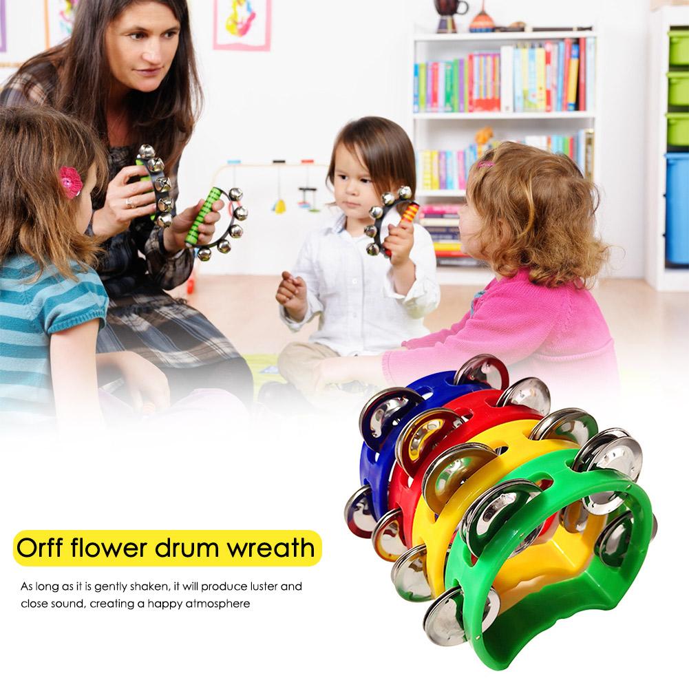 Musical Instrument Games - 4 pièces tambourin Jingles hochet cloche