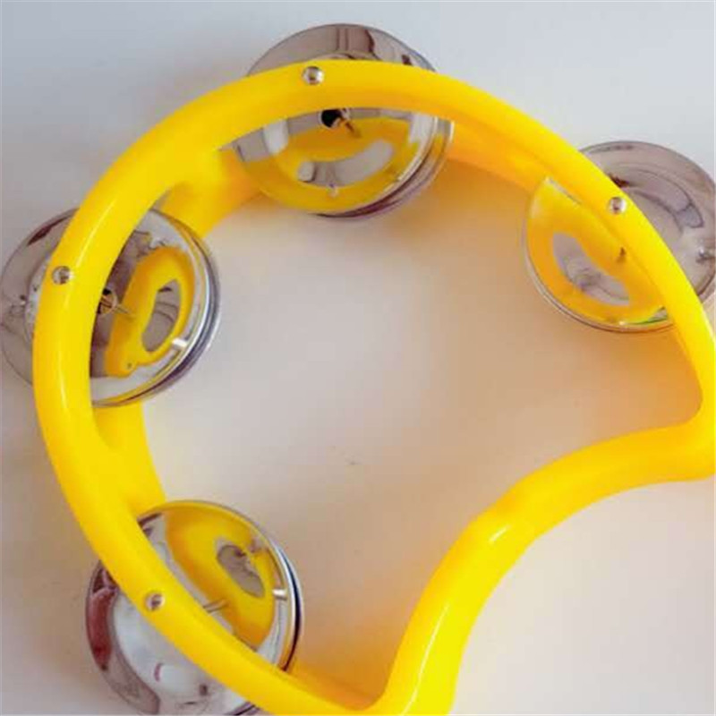 Musical Instrument Games - Tambourin à main en métal avec