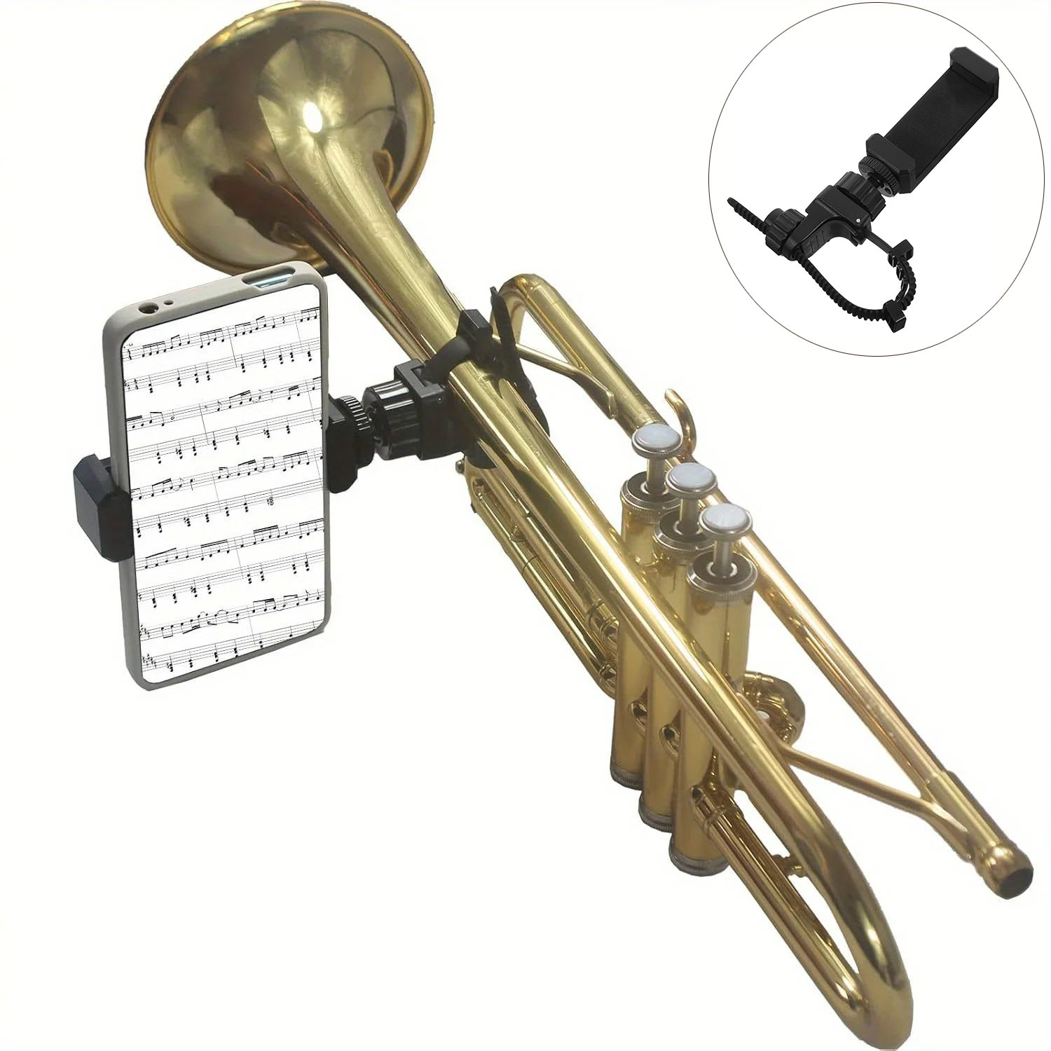 Musical Instrument Saxophone - Support de téléphone à clip en