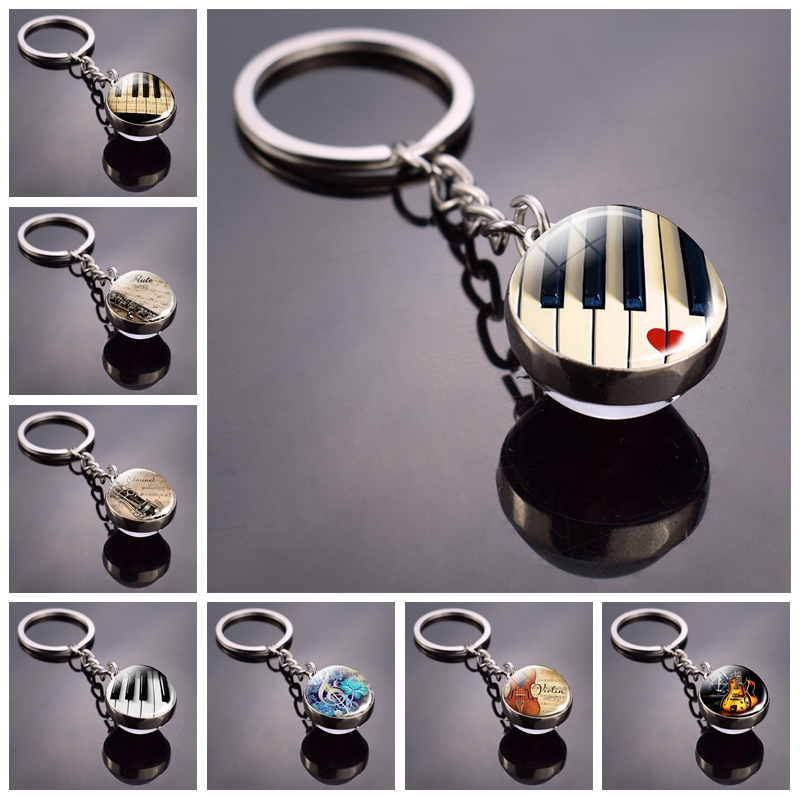 Picture Of Musical Instrument - Piano porte-clés Instruments de musique Cleft