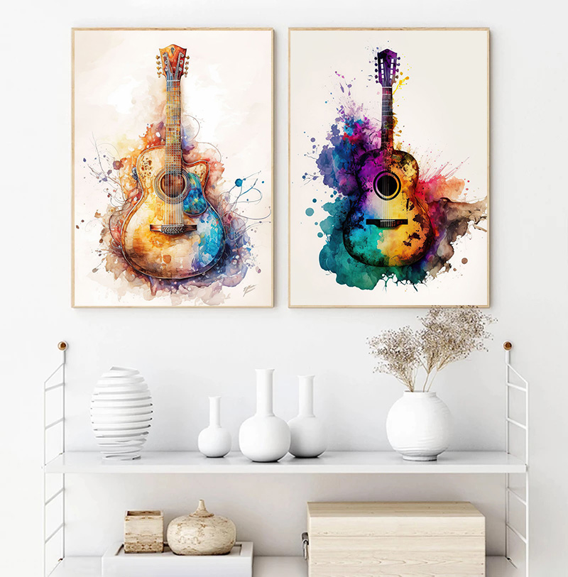 Affiche d'art d'interconnexion - Picture Of Musical Instrument avis et prix