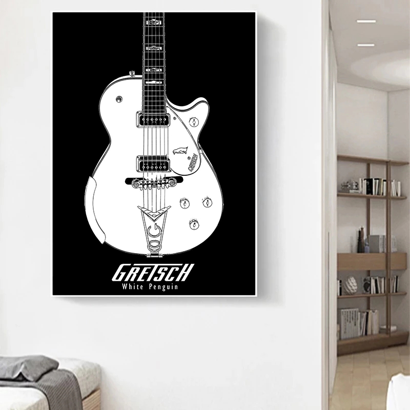 Affiches de brevet de guitare  - Picture Of Musical Instrument avis et prix