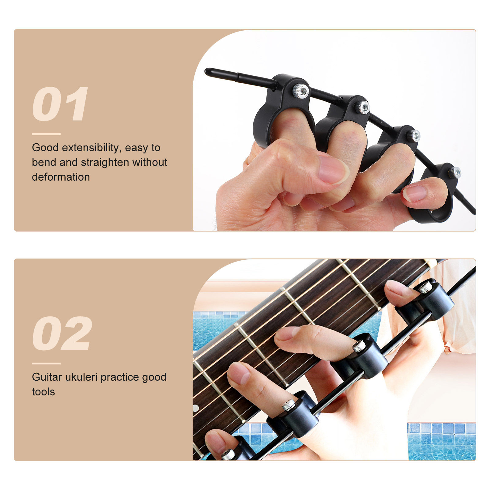 2 pièces d'extenseurs de doigt - Musical Instrument Banjo avis et prix