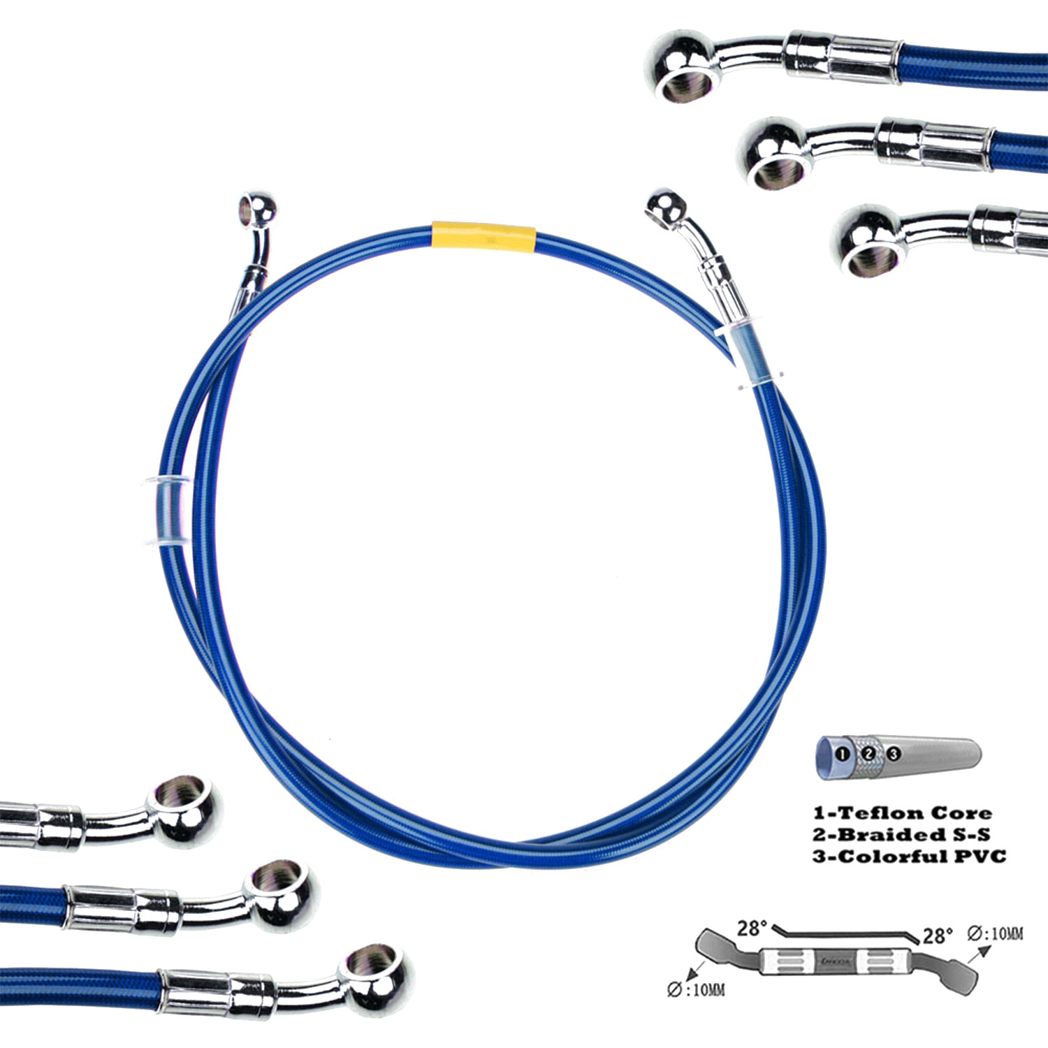 Tuyau de frein bleu 400mm-2200 - Musical Instrument Banjo avis et prix