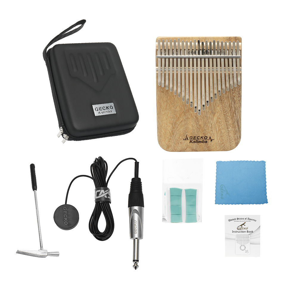 GECKO Kalimba 21 touches en bo - Musical Instrument African avis et prix