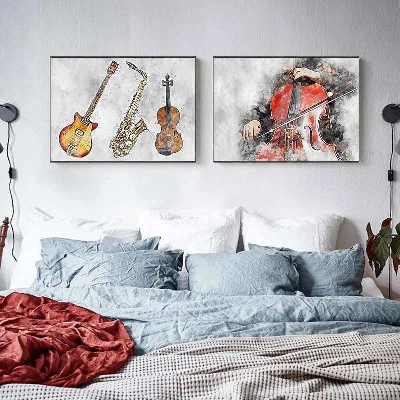 Affiche artistique sans cadre, - Picture Of Musical Instrument avis et prix