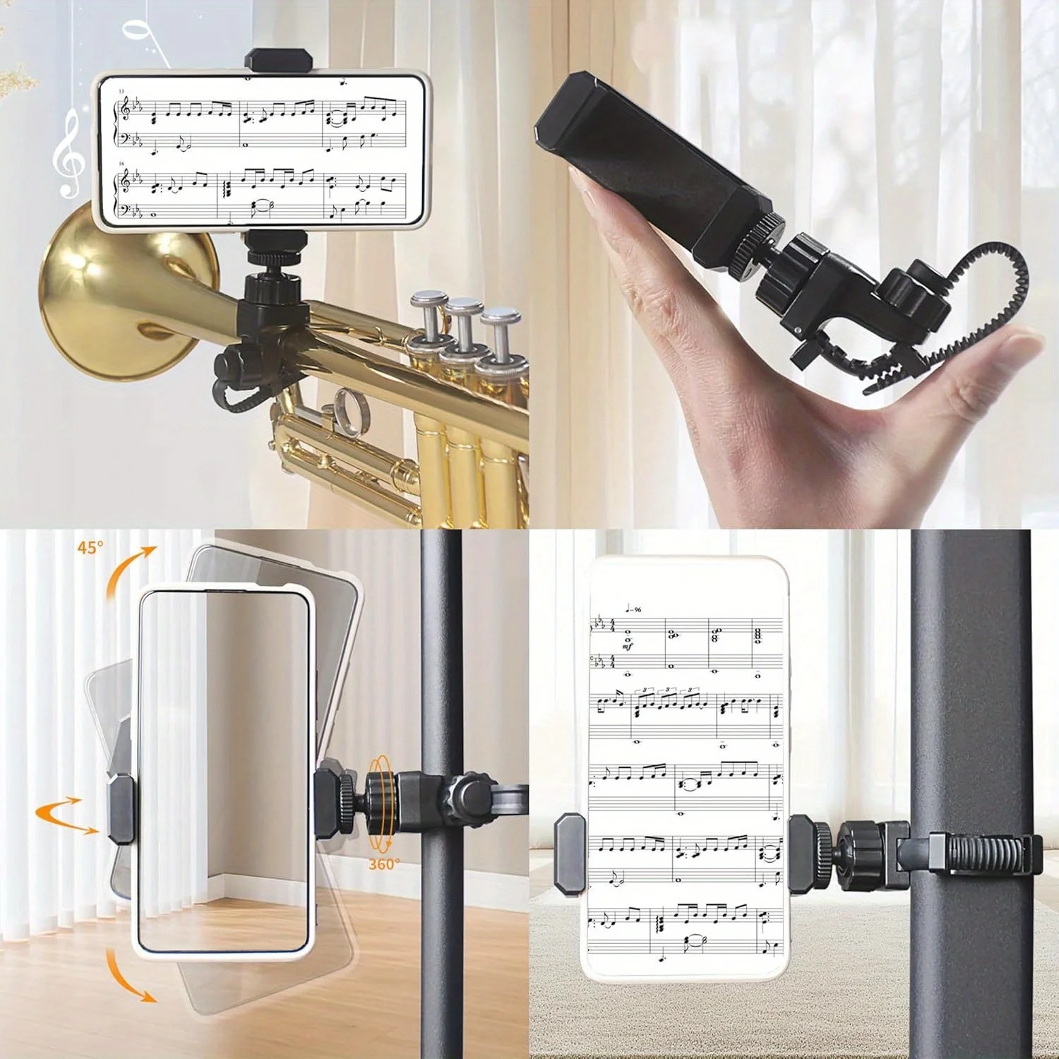 Support de téléphone à clip en - Musical Instrument Saxophone avis et prix