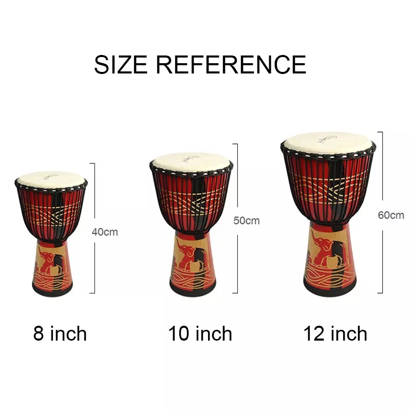 Tambour djembé africain de 12  - Musical Instrument African avis et prix