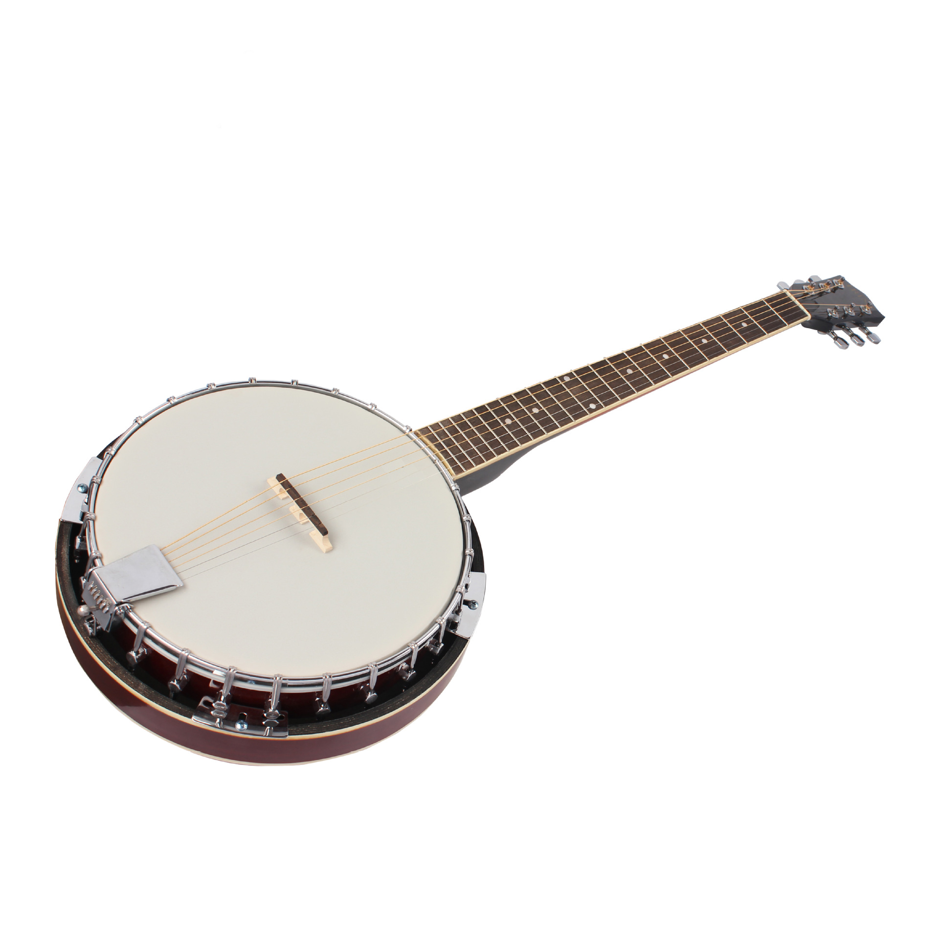 Banjo à 6 cordes, en bois natu - Musical Instrument Banjo avis et prix
