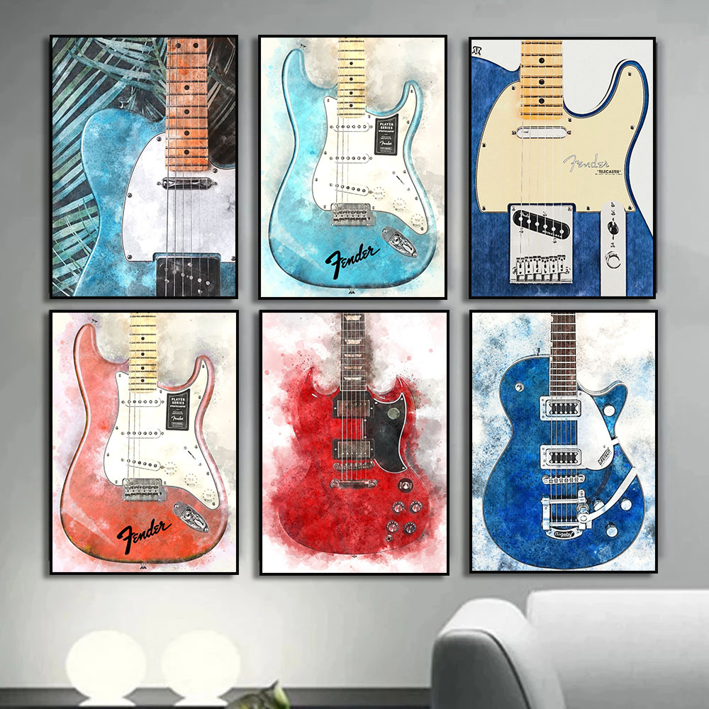 Toile de musique Rock Vintage, - Picture Of Musical Instrument avis et prix
