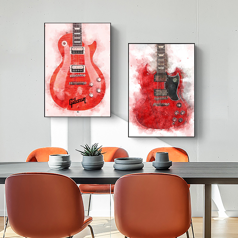 Toile de musique Rock Vintage, - Picture Of Musical Instrument avis et prix