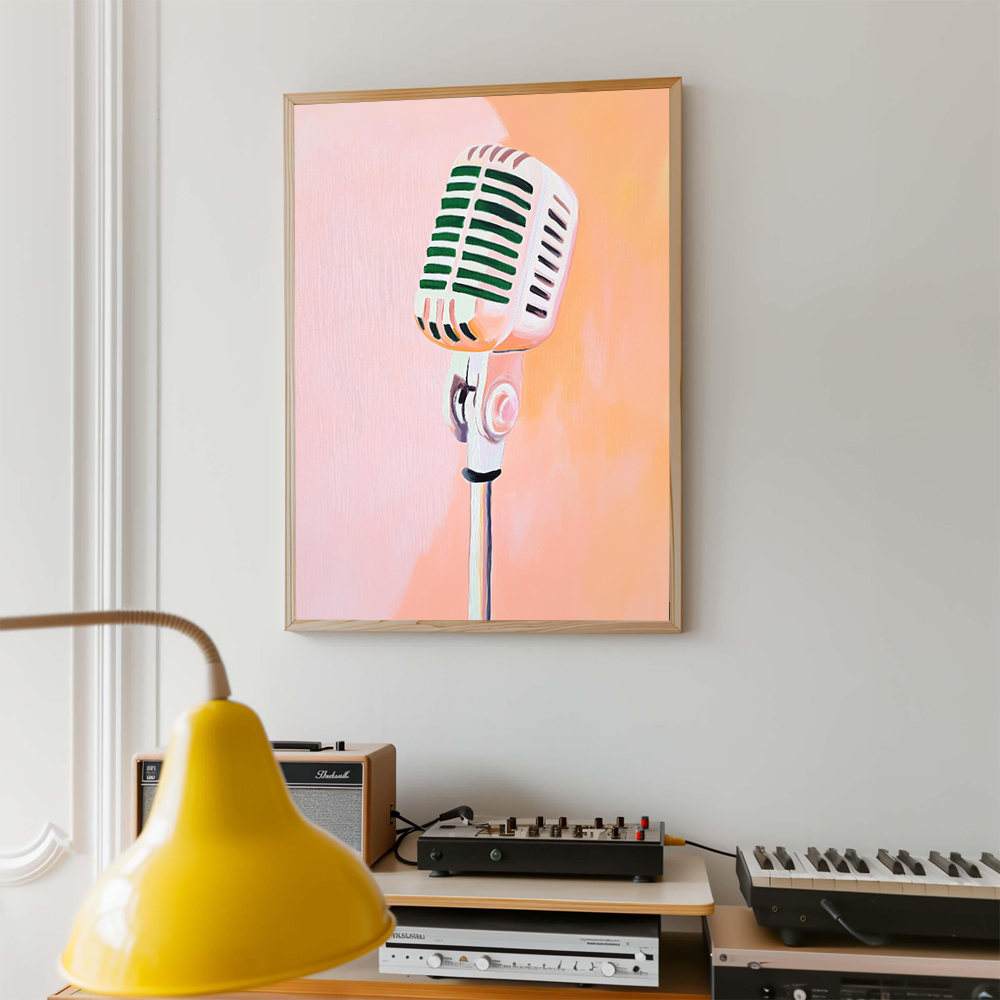 Affiche d'art musical rétro, t - Picture Of Musical Instrument avis et prix