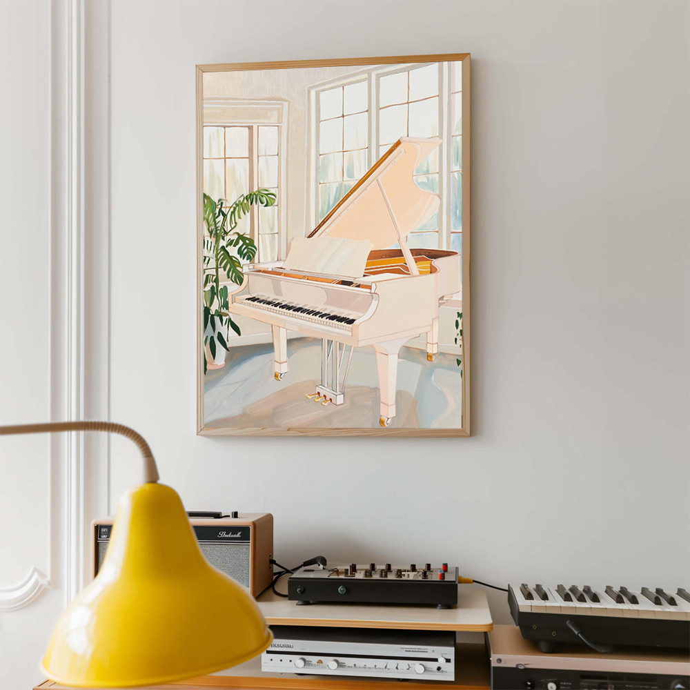 Affiche d'art musical rétro, t - Picture Of Musical Instrument avis et prix
